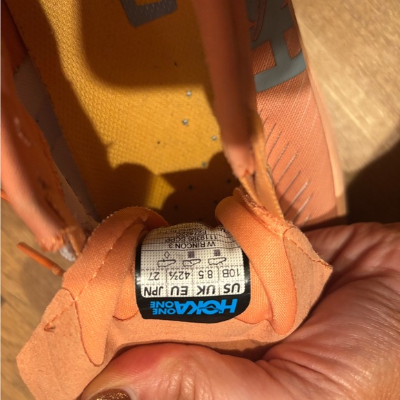 Hoka Rincon 3 Running Shoes in Shell Coral / Peach Parfait - Picture 7 of 7